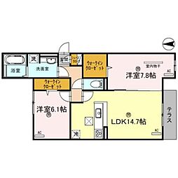 間取図画像 2LDK