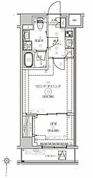 ベルシードアルファ押上イースト 5階1DKの間取り