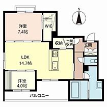 クレスティーク桂 0202 ｜ 京都府京都市西京区桂南巽町42（賃貸マンション2LDK・2階・67.12㎡） その2