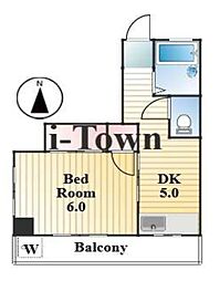 アドバンスシティ錦糸町 4階1DKの間取り
