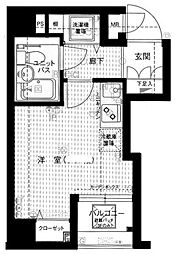メインステージ青山 1Kの間取図画像