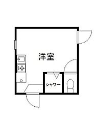 フェリスフロール ワンルームの間取図画像