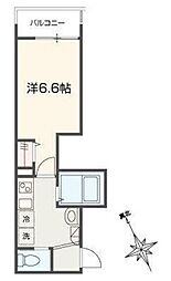 川口市赤井1丁目アパート 1Kの間取図画像