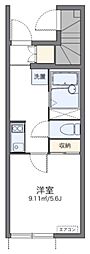 レオネクストフラッシュ新宿 1Kの間取図画像