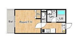 (仮称)ジーメゾン宮宮原町 1Kの間取図画像