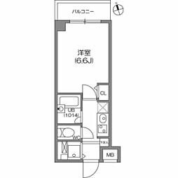 ガーラプレイス八幡山壱番館 1Kの間取図画像