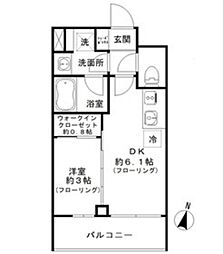 ＩＰＳＥ代々木上原ＤＬＸ 3階1DKの間取り