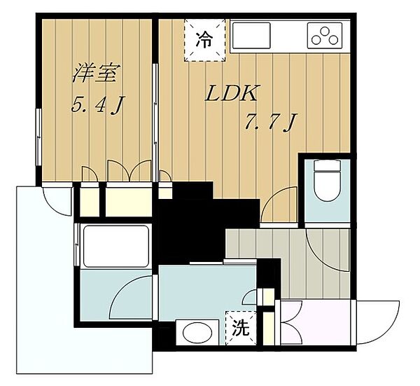 神奈川県座間市相模が丘１丁目(賃貸マンション1DK・8階・37.98㎡)の写真 その2