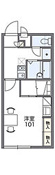 レオパレス翼 1Kの間取図画像