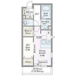 Ｍｙ Ｓｔｙｌｅ ｖｉｎｔａｇｅ 千間台 3階ワンルームの間取り