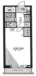 マートルコート麹町 1Kの間取図画像
