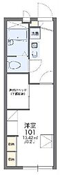 レオパレスアース21 1Kの間取図画像