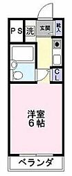 ロイヤルコート1 ワンルームの間取図画像