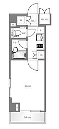 ルーブル清澄白河 1Kの間取図画像