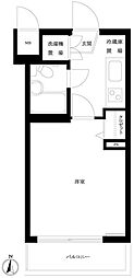 ルーブル新宿西落合2 1Kの間取図画像