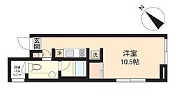 PASEO神宮前 ワンルームの間取図画像