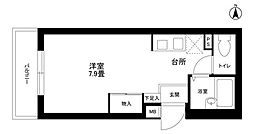 エムティーフラット ワンルームの間取図画像