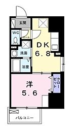 E.ステージ 新御徒町 4階1DKの間取り