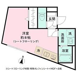 ＢＲＩＯ亀有 2階ワンルームの間取り