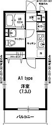 リブリ・エミネンス大久保 1Kの間取図画像