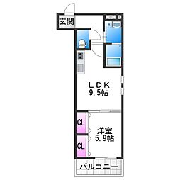 フジパレス今川公園東II番館 2階