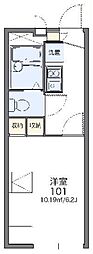 レオパレスFit2 1Kの間取図画像