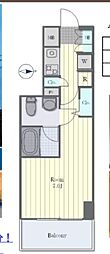 グランカーサ大和 1Kの間取図画像