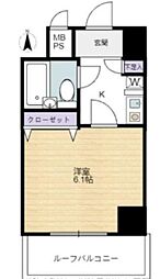 ライオンズマンション両国第8 1Kの間取図画像