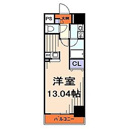 ベルナティオ 1Kの間取図画像