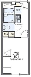 レオパレスエクステンド 1Kの間取図画像