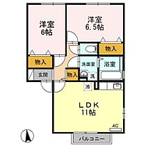 ルピナＩＷＡＩ 201 ｜ 香川県高松市林町（賃貸アパート2LDK・2階・56.22㎡） その2