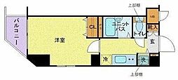 JR山手線 池袋駅 徒歩8分の賃貸マンション 4階1Kの間取り