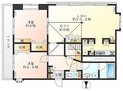 間取図画像 2LDK