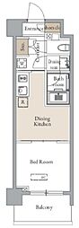 グランカーサ四谷 1DKの間取図画像