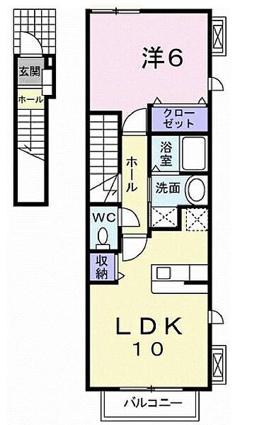 パラシオ・Ｋ 201｜静岡県沼津市沢田町(賃貸アパート1LDK・2階・42.37㎡)の写真 その2