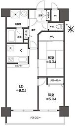 グリーンフィールド大山 2LDKの間取図画像