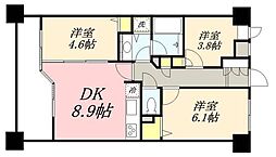 LANAITGARDEN 3DKの間取図画像