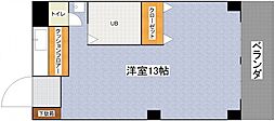 森ビル ワンルームの間取図画像