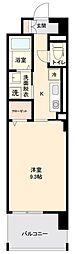 カーサグランデ 1Kの間取図画像