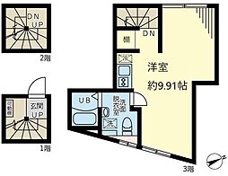 cacco成増 ワンルームの間取図画像