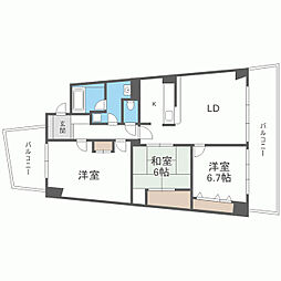 アイランドシティインフィニガーデンE棟 3LDKの間取図画像