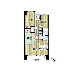 レジディア都島1 3LDKの間取図画像