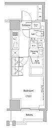 ザ・パークハビオ文京江戸川橋 1Kの間取図画像