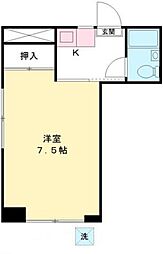 メゾン小泉 1階1Kの間取り