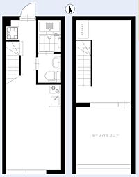 ユーロポート方南町 1LDKの間取図画像
