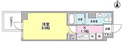 AZALEATERRACE 1Kの間取図画像
