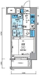 リヴシティ横濱七島町 1Kの間取図画像
