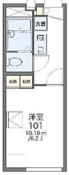 レオパレスバイオレット 1Kの間取図画像