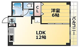 高取台ハイツ 1LDKの間取図画像
