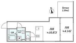 trias416 1LDKの間取図画像
